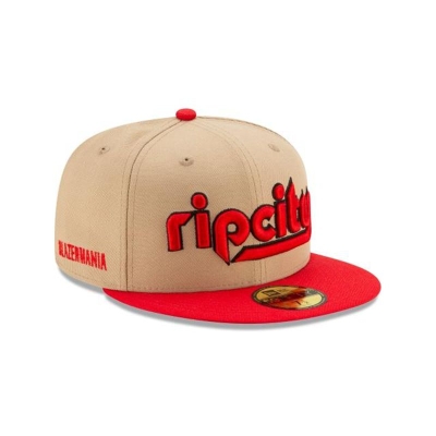 Portland Trail Blazers Gorra | New Era 2019 NBA Authentics City Series 59fifty Fitted Cap Mexico - Marrom